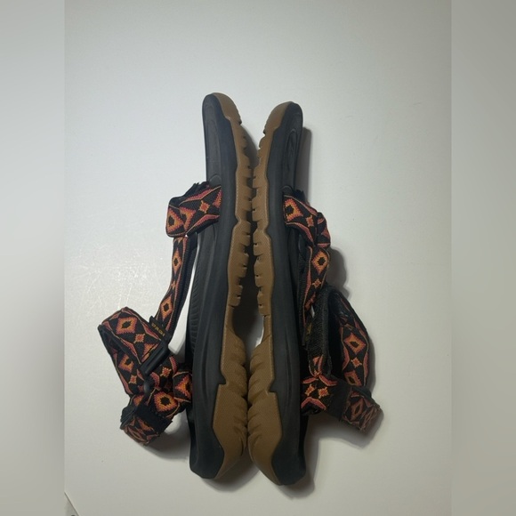 Teva Black and Orange Geometric Sandals for Men ? ? main image 8